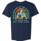 What Happens At The Campground - Comfort Colors - Heavyweight Unisex Tee - Blues