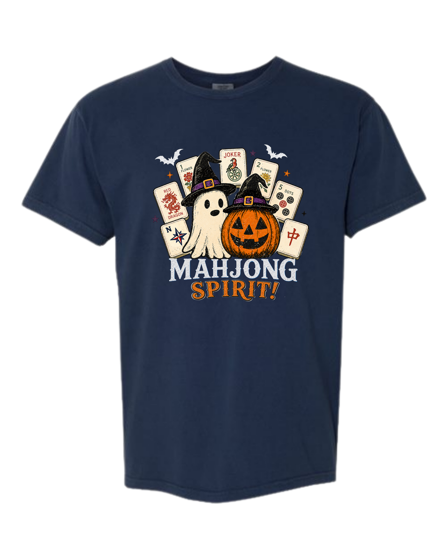 Mahjong Spirit - Comfort Colors - Heavyweight Unisex Tee - Blues