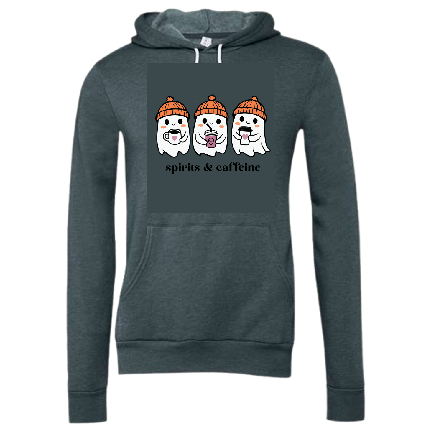 HP - Spirits & Caffeine - Sponge Fleece Hoodie - Greens, Neutrals