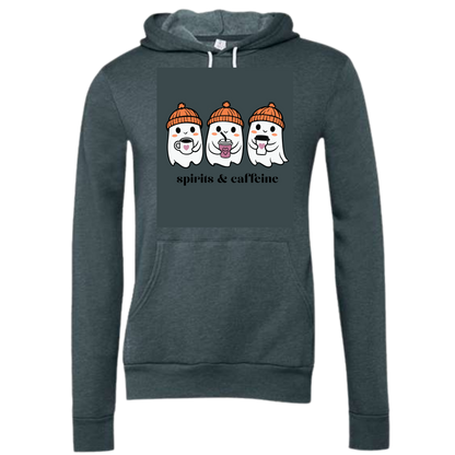 HP - Spirits & Caffeine - Sponge Fleece Hoodie - Greens, Neutrals