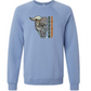 Dragon Energy - Sponge Fleece Raglan Sweatshirt - Blues, Greens, Purple, and Black