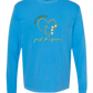 Not Perfect Just Forgiven - Comfort Colors - Heavyweight Long Sleeve Tee - Blues & Greens