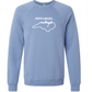 Kella McLean - Sponge Fleece Raglan Sweatshirt - Blues, Greens, Purple, and Black