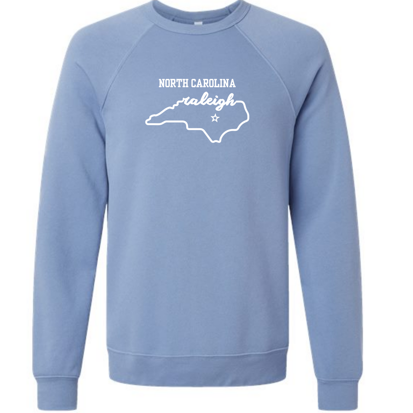 Kella McLean - Sponge Fleece Raglan Sweatshirt - Blues, Greens, Purple, and Black