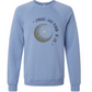 Embrace Each Period of Life - Sponge Fleece Raglan Sweatshirt - Blues, Greens, Purple, and Black