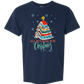 All Booked For Christmas - Comfort Colors - Heavyweight Unisex Tee - Blues