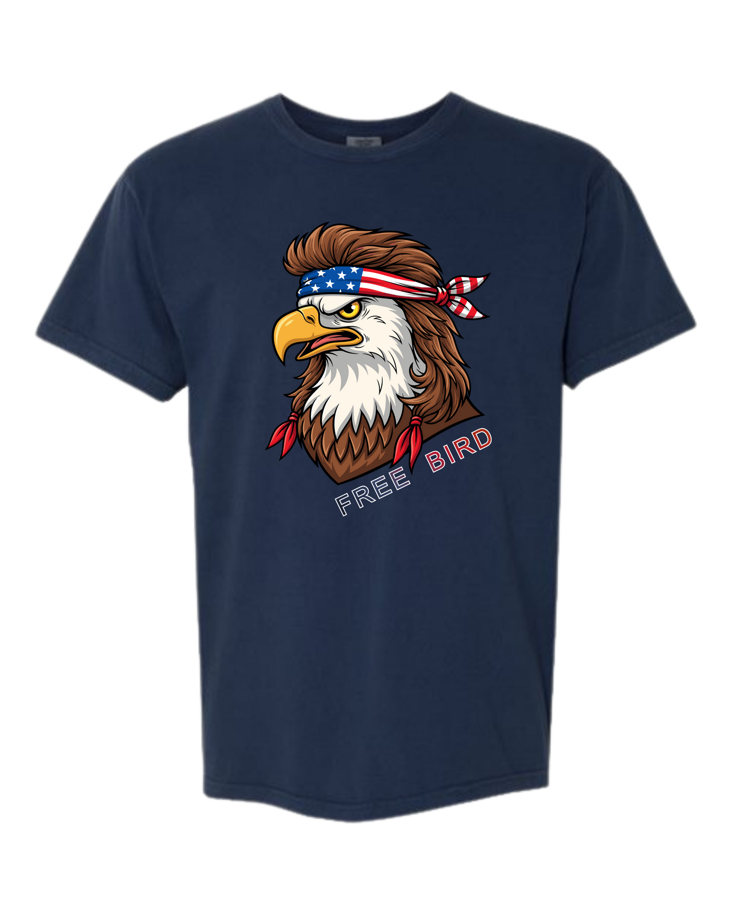 Rockin Free Bird - Comfort Colors - Heavyweight Unisex Tee - Blues