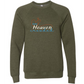 Make Heaven Crowded - Sponge Fleece Raglan Sweatshirt - Greens, Neutrals