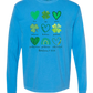 Galatians 5 - St Patrick's Day - Comfort Colors - Heavyweight Long Sleeve Tee - Blues & Greens