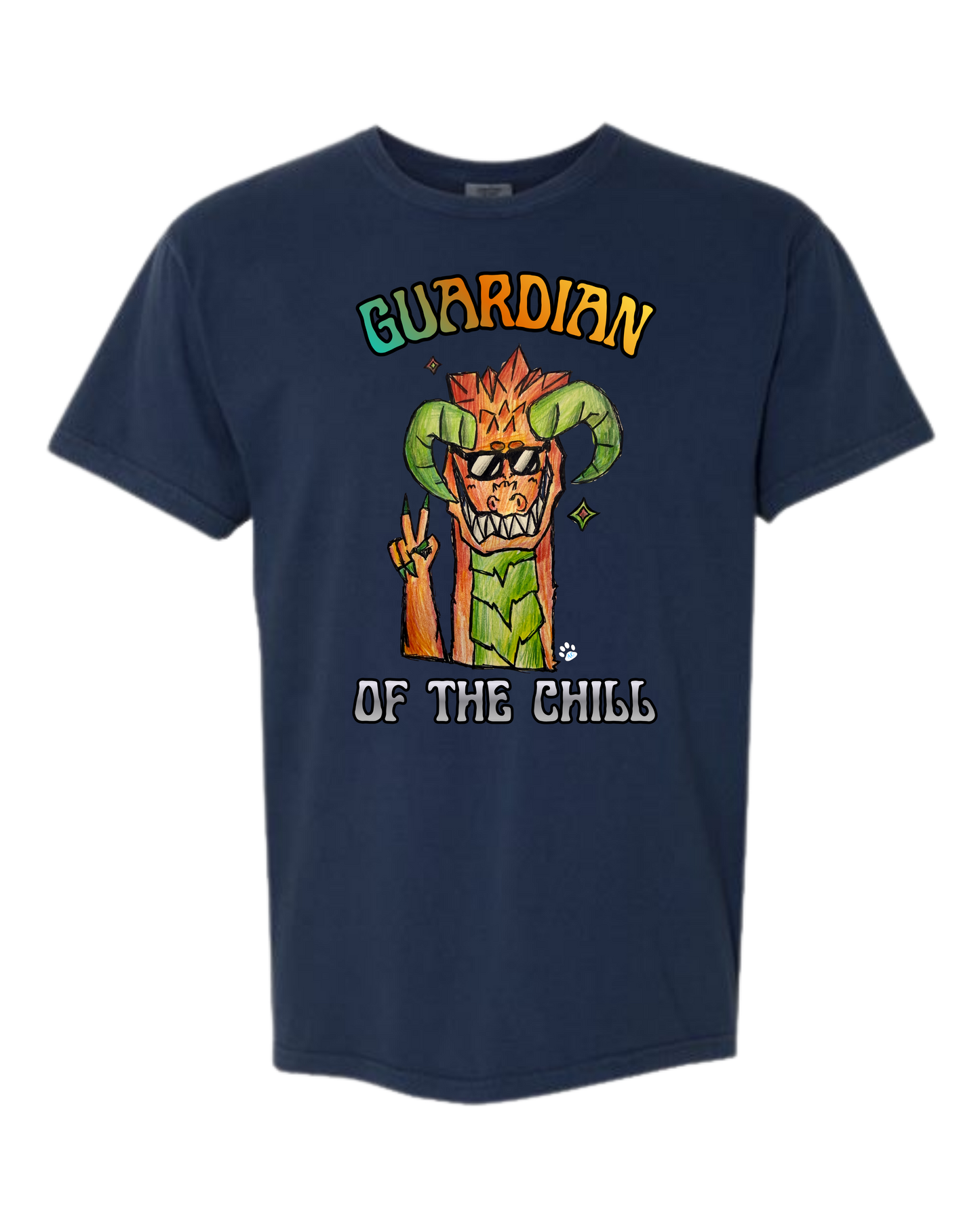 Guardian of The Chill - Comfort Colors - Heavyweight Unisex Tee - Blues