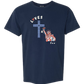 Loves Jesus & America too - Comfort Colors - Heavyweight Unisex Tee - Blues