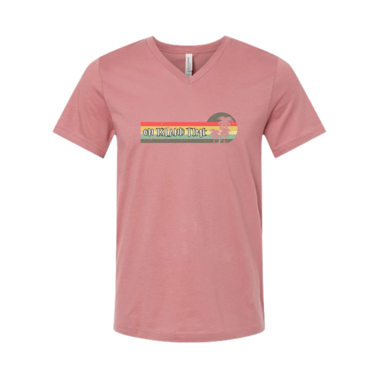 On Island Time - Bella+Canvas - Unisex V-Neck - Assorted Colors