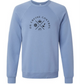 On Cruise Control - Sponge Fleece Raglan Sweatshirt - Blues, Greens, Purple, and Black