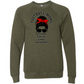 SP - Football Moms Fueled By - Sponge Fleece Raglan Sweatshirt - Greens, Neutrals