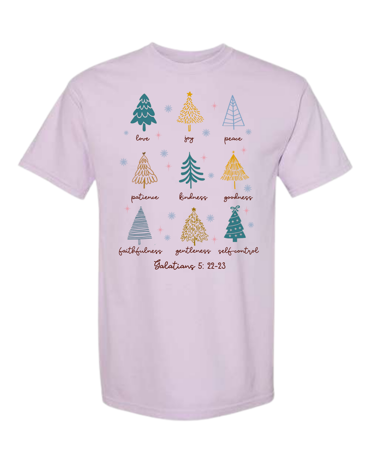 Galatians 5 - Comfort Colors - Heavyweight Unisex Tee - Pinks, Purples