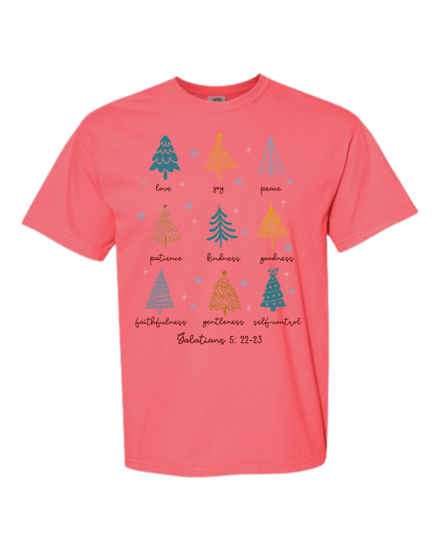 Galatians 5 - Comfort Colors - Heavyweight Unisex Tee - Pinks, Purples