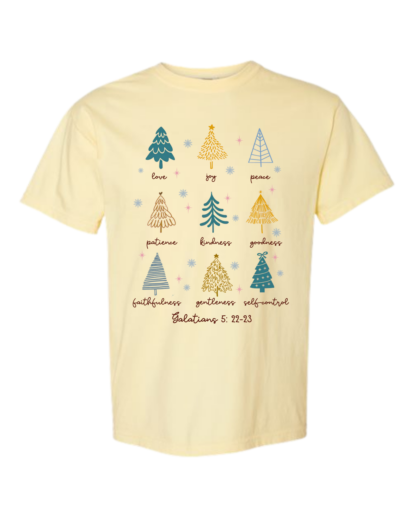 Galatians 5 - Comfort Colors - Heavyweight Unisex Tee - Yellows, Oranges