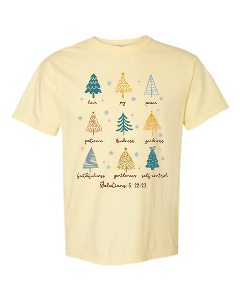 Galatians 5 - Comfort Colors - Heavyweight Unisex Tee - Yellows, Oranges