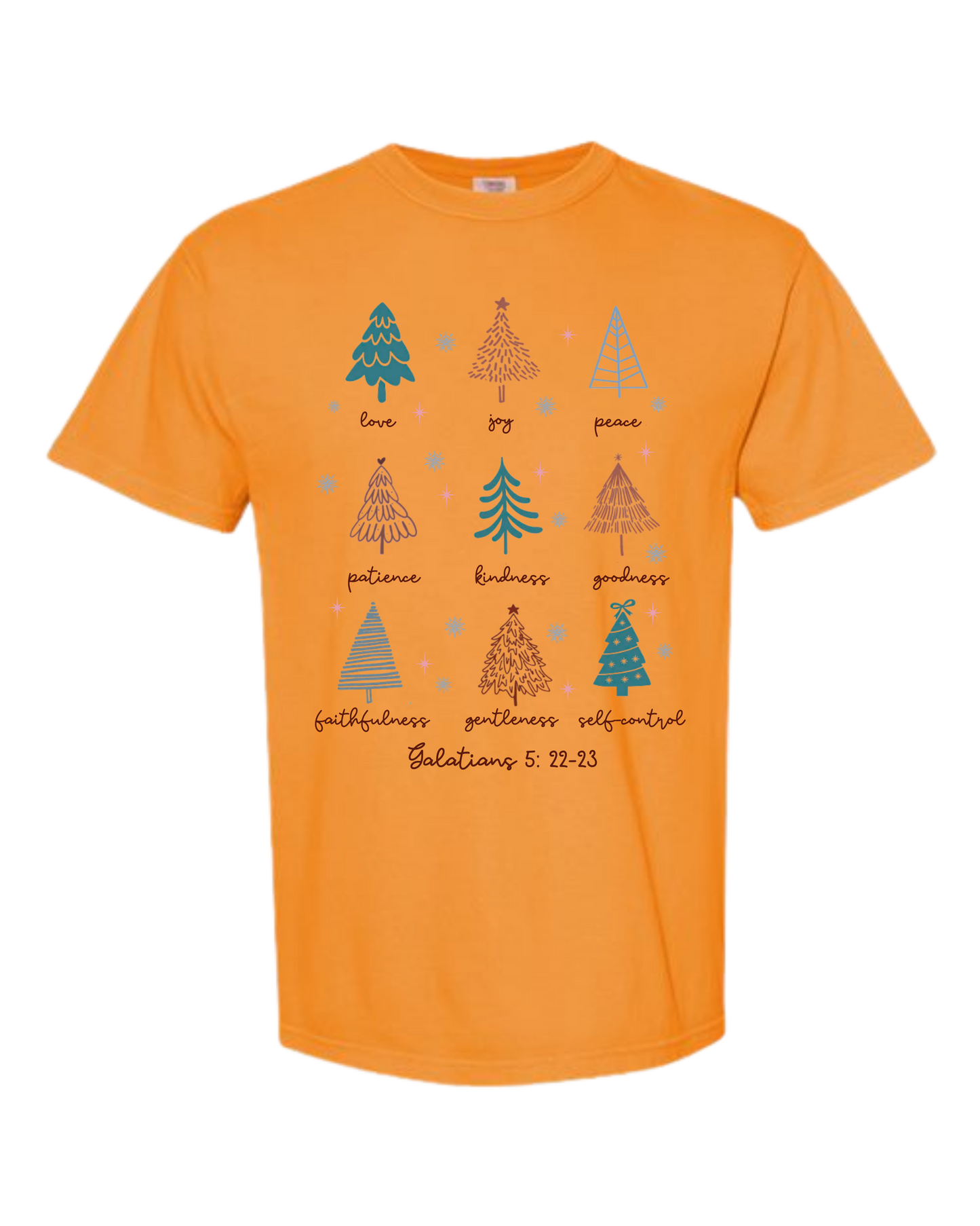 Galatians 5 - Comfort Colors - Heavyweight Unisex Tee - Yellows, Oranges