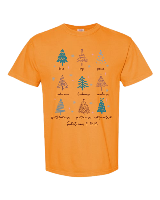 Galatians 5 - Comfort Colors - Heavyweight Unisex Tee - Yellows, Oranges