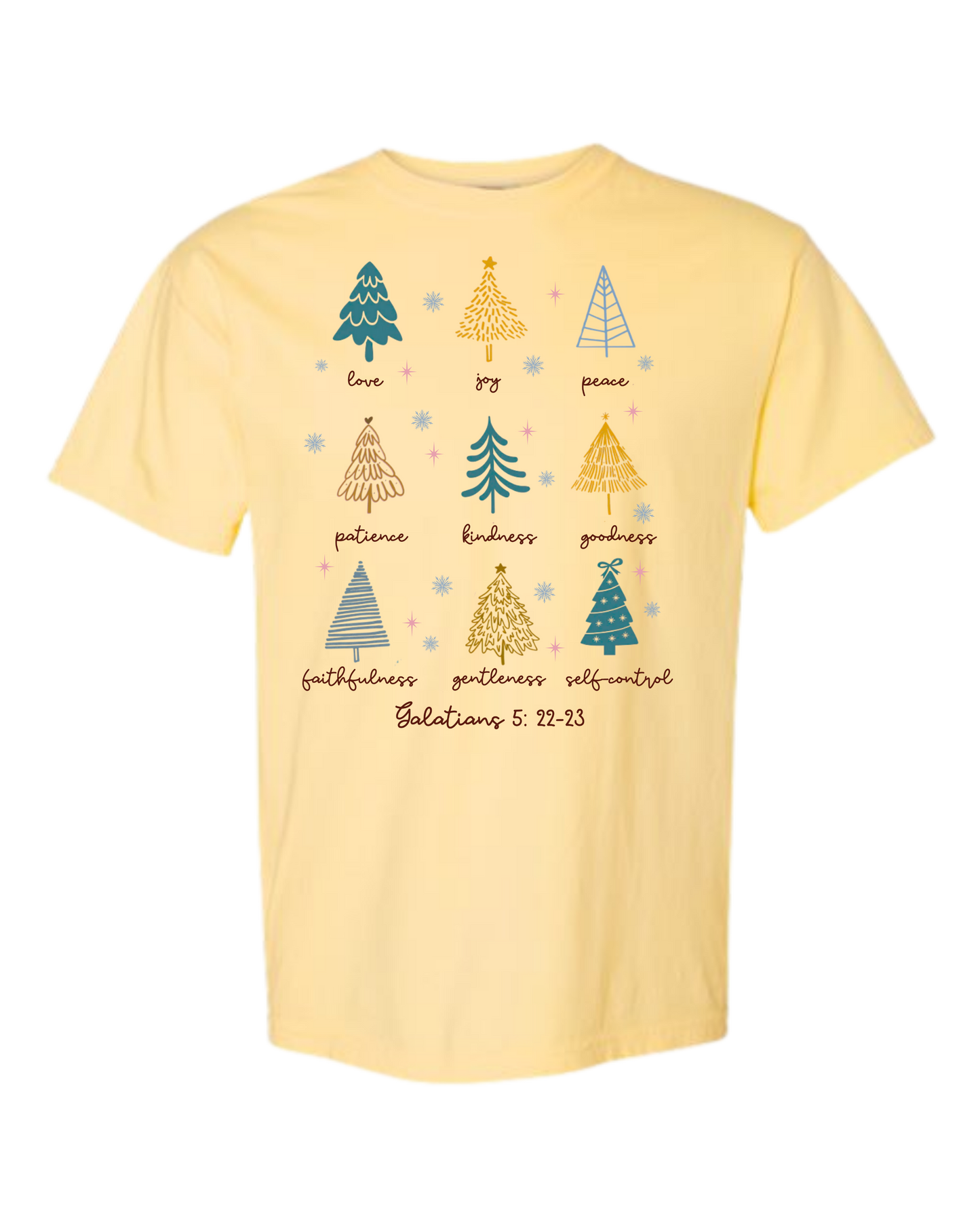 Galatians 5 - Comfort Colors - Heavyweight Unisex Tee - Yellows, Oranges