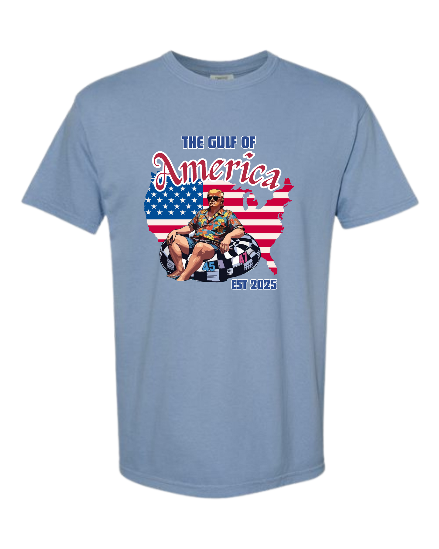 The Gulf of America - Comfort Colors - Heavyweight Unisex Tee - Blues