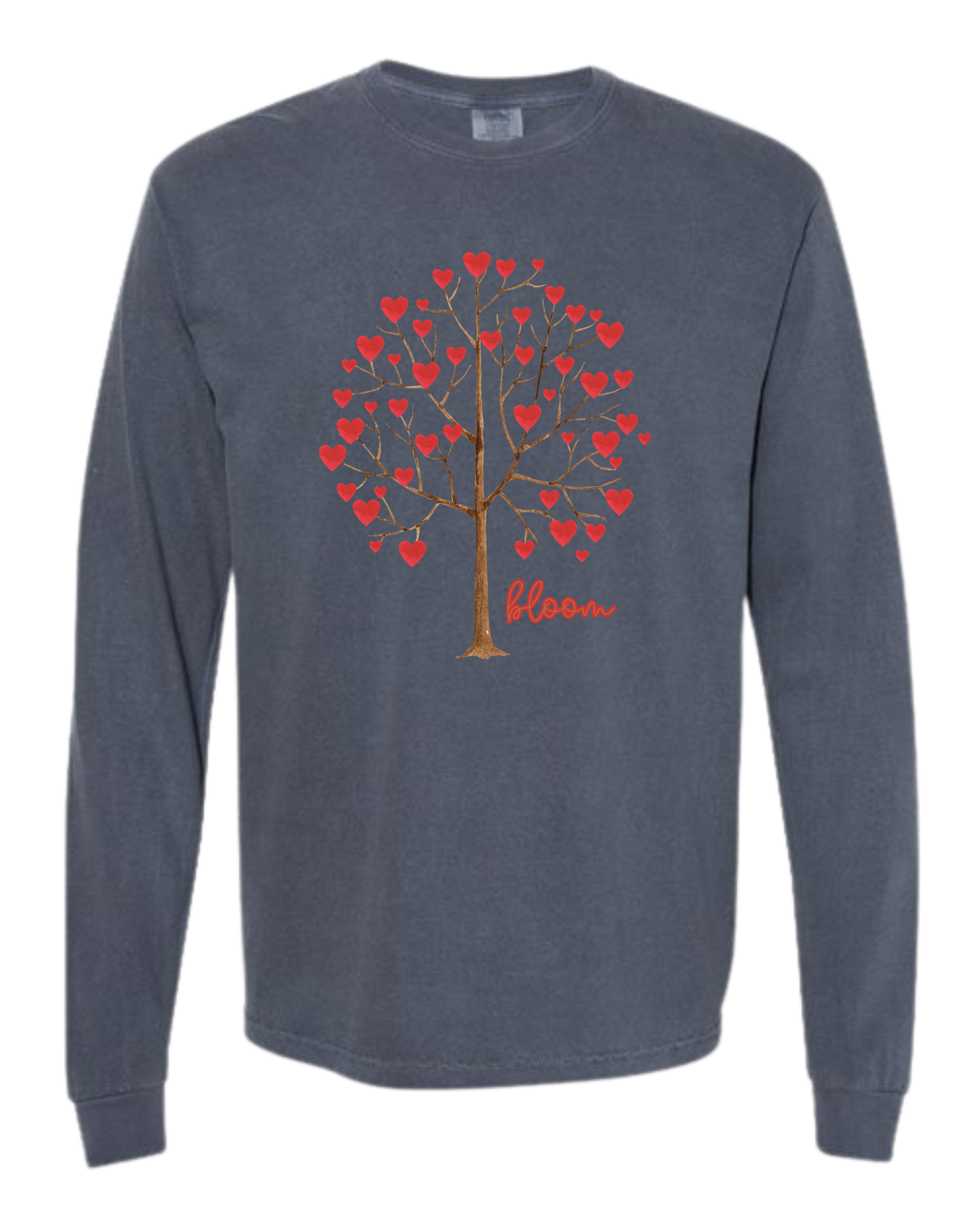 Bloom - Comfort Colors - Heavyweight Long Sleeve Tee - Blues & Greens