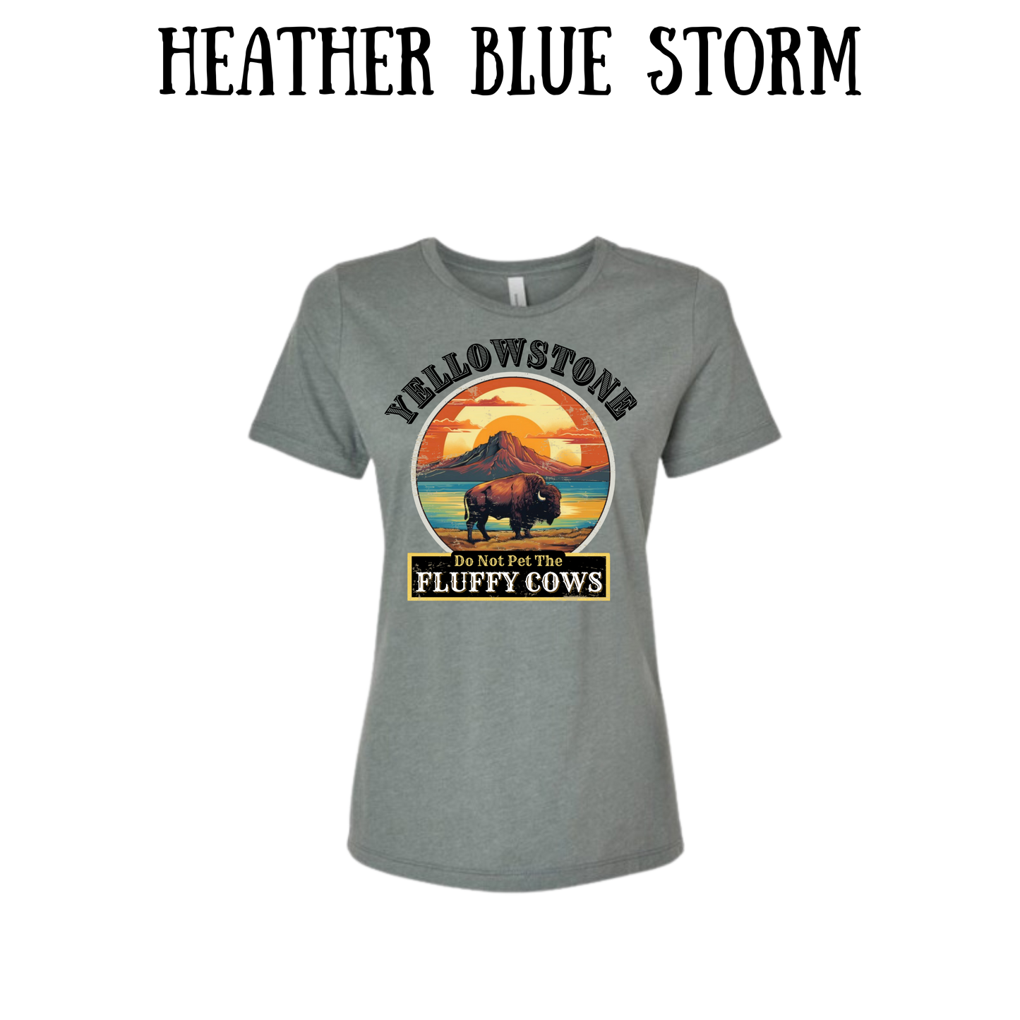 CP - Yellowstone: Fluffy Cows - Women's Relaxed Fit Tee - Assorted Colors