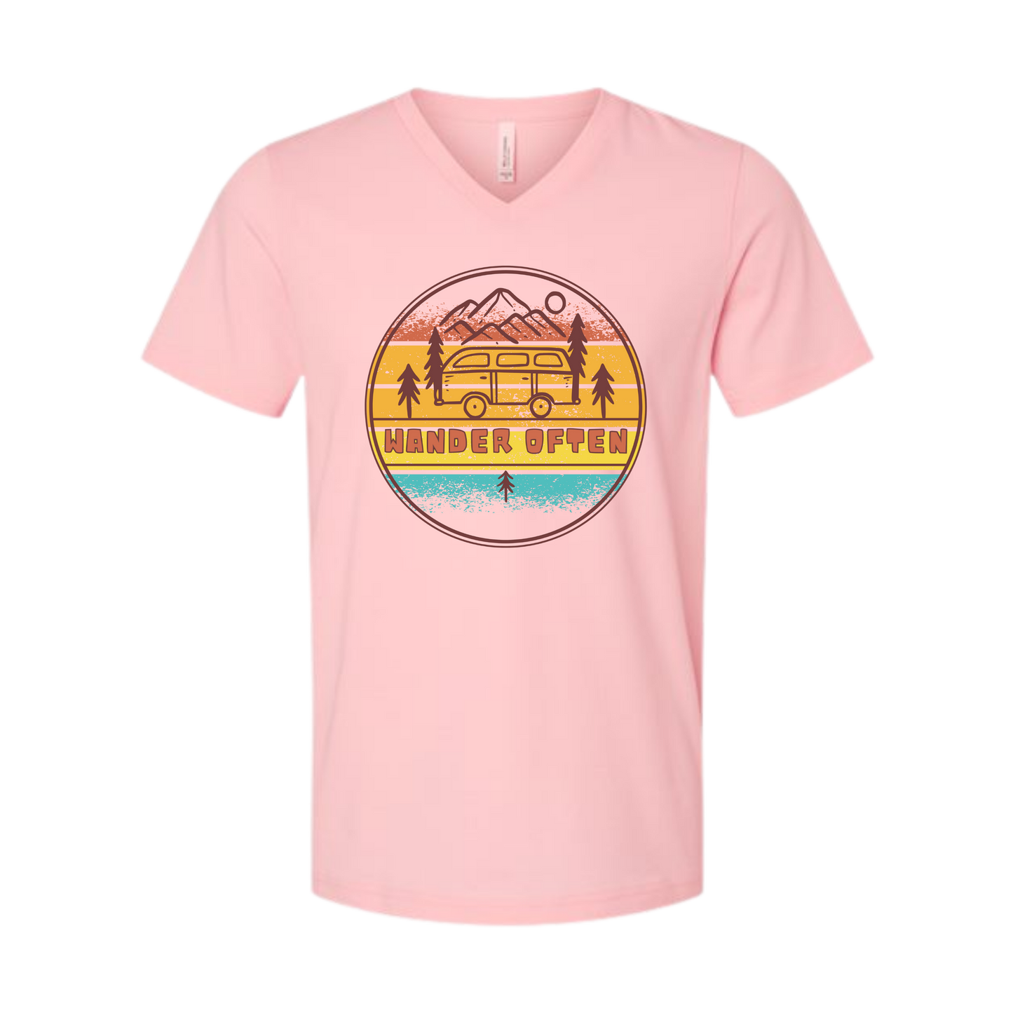 Wander Often - Bella+Canvas - Unisex V-Neck - Assorted Colors