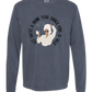 Hot Baths and Drink Your Dinner Kind of Week - Comfort Colors - Heavyweight Long Sleeve Tee - Blues & Greens