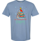 All Booked For Christmas - Comfort Colors - Heavyweight Unisex Tee - Blues
