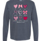 Galatians 5 - Valentines - Comfort Colors - Heavyweight Long Sleeve Tee - Blues & Greens