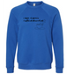 I don't rise & shine I caffeinate & coordinate - Sponge Fleece Raglan Sweatshirt - Blues, Greens, Purple, and Black