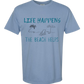 Life Happens The Beach Helps - Comfort Colors - Heavyweight Unisex Tee - Blues