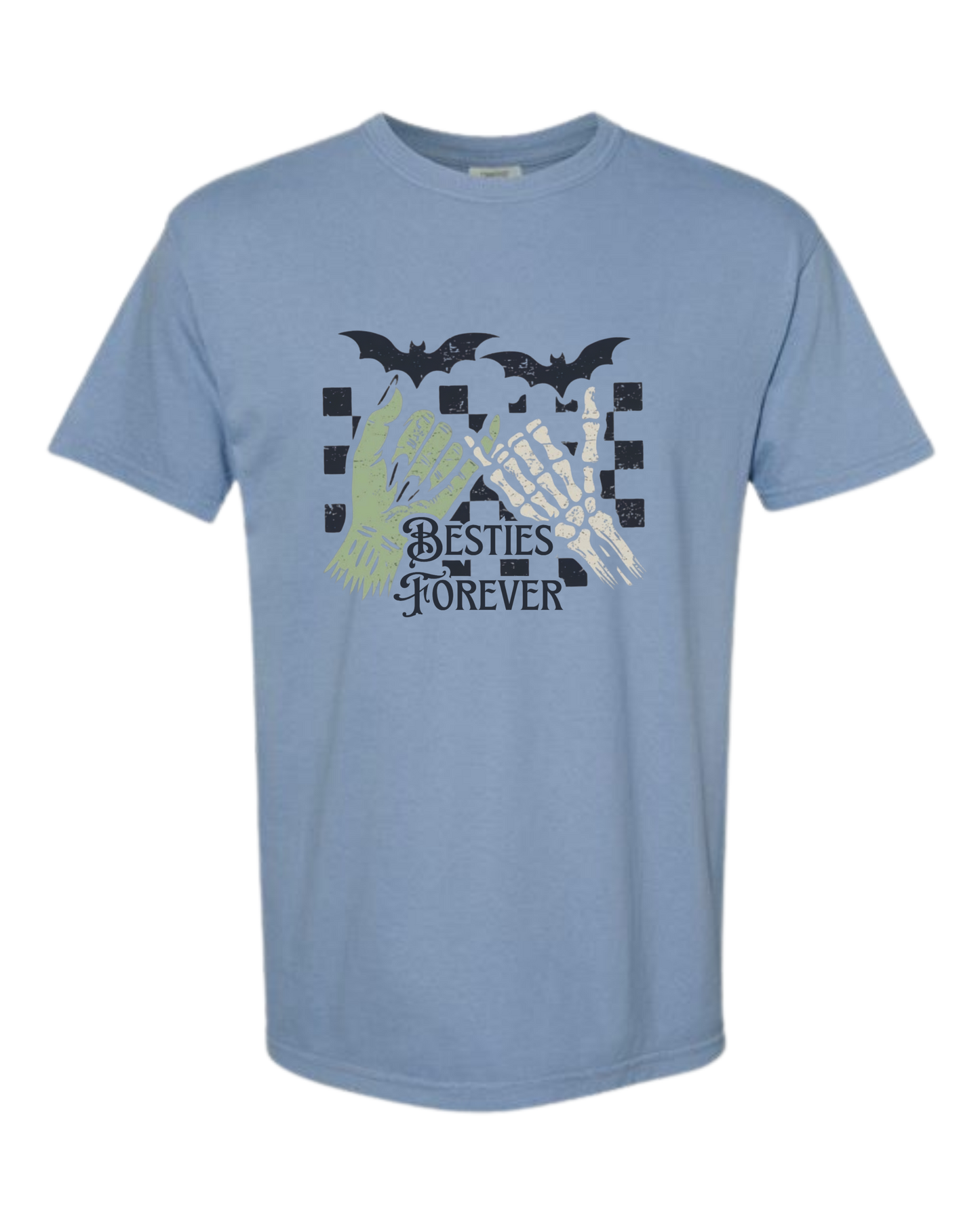 Besties Forever - Comfort Colors - Heavyweight Unisex Tee - Blues