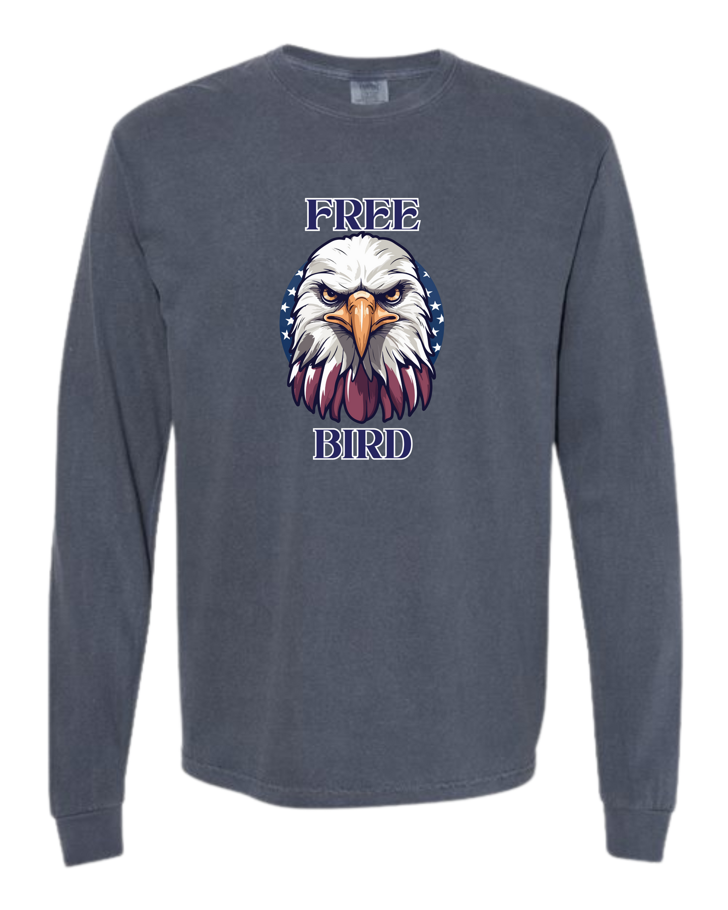 Free Bird - Comfort Colors - Heavyweight Long Sleeve Tee - Blues & Greens