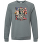 America's 250th Birthday - Sponge Fleece Raglan Sweatshirt - Blues, Greens, Purple, and Black