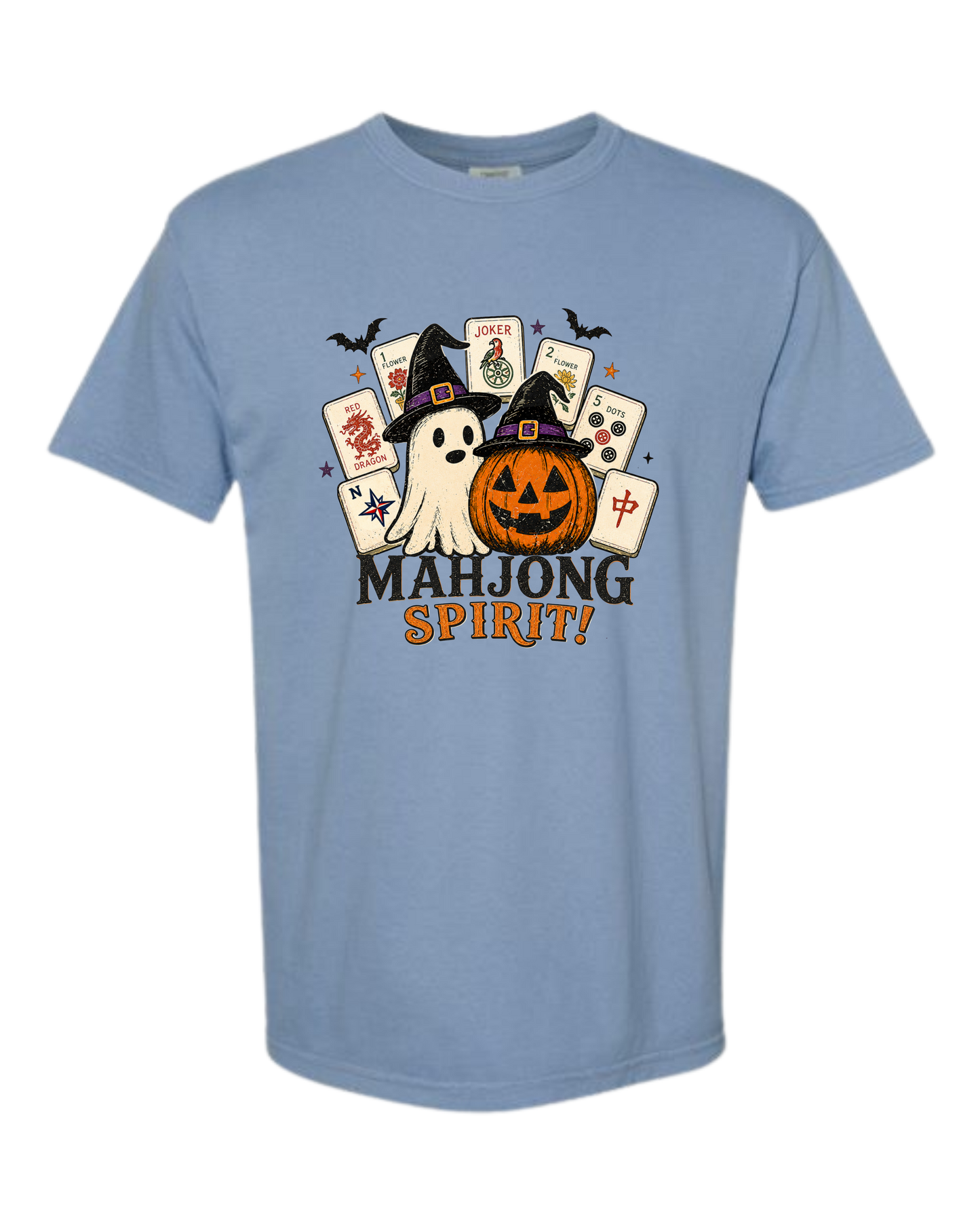 Mahjong Spirit - Comfort Colors - Heavyweight Unisex Tee - Blues