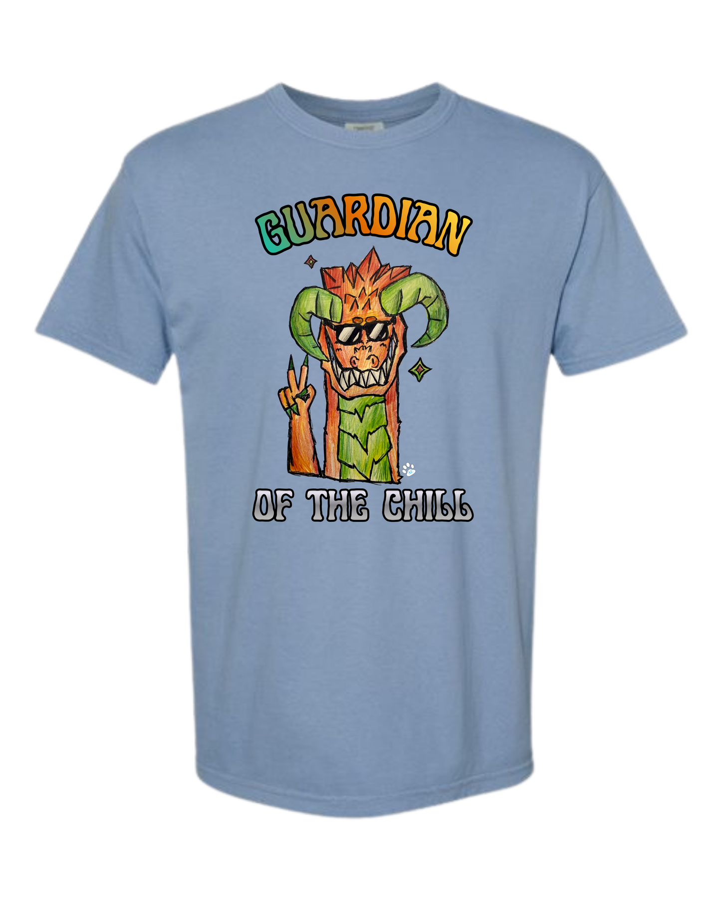 Guardian of The Chill - Comfort Colors - Heavyweight Unisex Tee - Blues