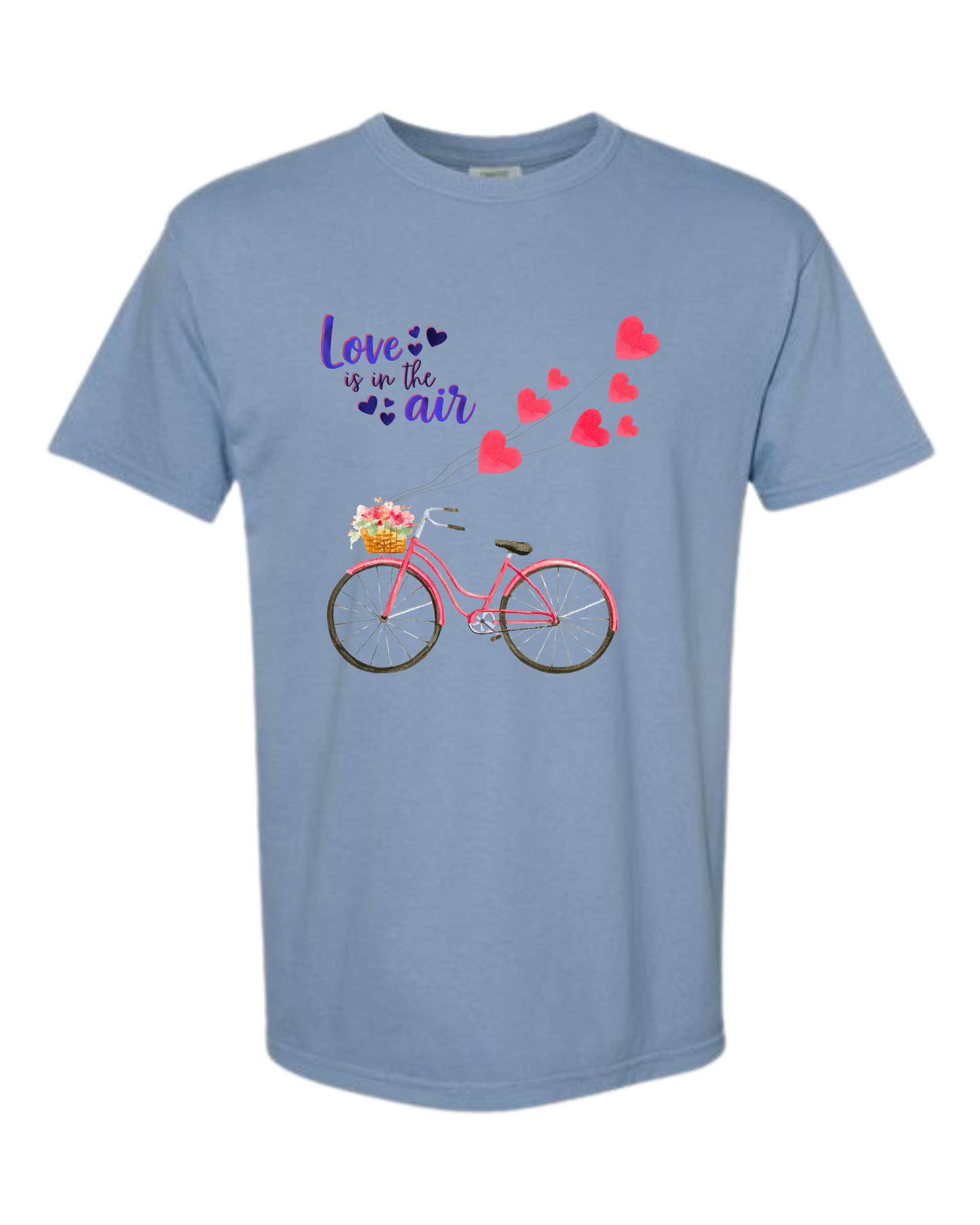 Love Is in The Air - Comfort Colors - Heavyweight Unisex Tee - Blues