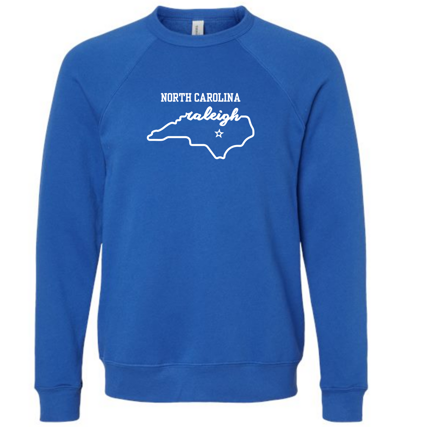Kella McLean - Sponge Fleece Raglan Sweatshirt - Blues, Greens, Purple, and Black