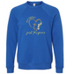 Not Perfect Just Forgiven - Sponge Fleece Raglan Sweatshirt - Blues, Greens, Purple, and Black