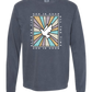 God Is Good - Comfort Colors - Heavyweight Long Sleeve Tee - Blues & Greens