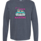 Get in Loser We're Playing Mahjong - Comfort Colors - Heavyweight Long Sleeve Tee - Blues & Greens