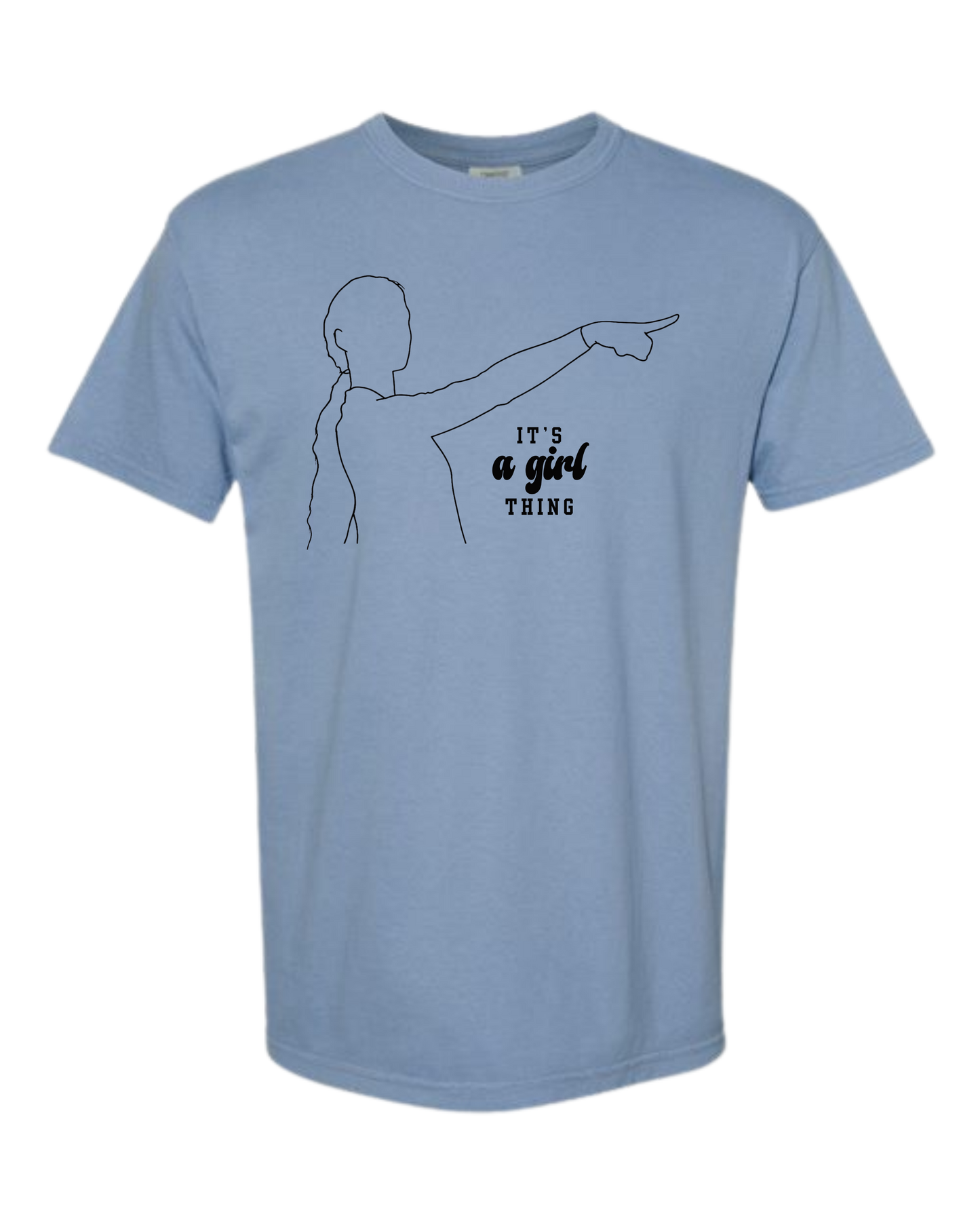 It's A Girl Thing - Comfort Colors - Heavyweight Unisex Tee - Blues