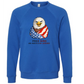 Free Bird An American Legend - Sponge Fleece Raglan Sweatshirt - Blues, Greens, Purple, and Black