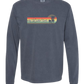 On Island Time - Comfort Colors - Heavyweight Long Sleeve Tee - Blues & Greens