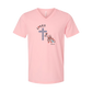 Loves Jesus & America too - Bella+Canvas - Unisex V-Neck - Assorted Colors