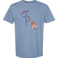 Loves Jesus & America too - Comfort Colors - Heavyweight Unisex Tee - Blues