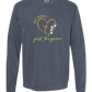Not Perfect Just Forgiven - Comfort Colors - Heavyweight Long Sleeve Tee - Blues & Greens